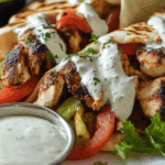 Chicken Shawarma Wrap with Garlic or Yogurt Sauce
