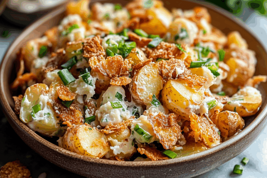 Crispy Smashed Potato Salad