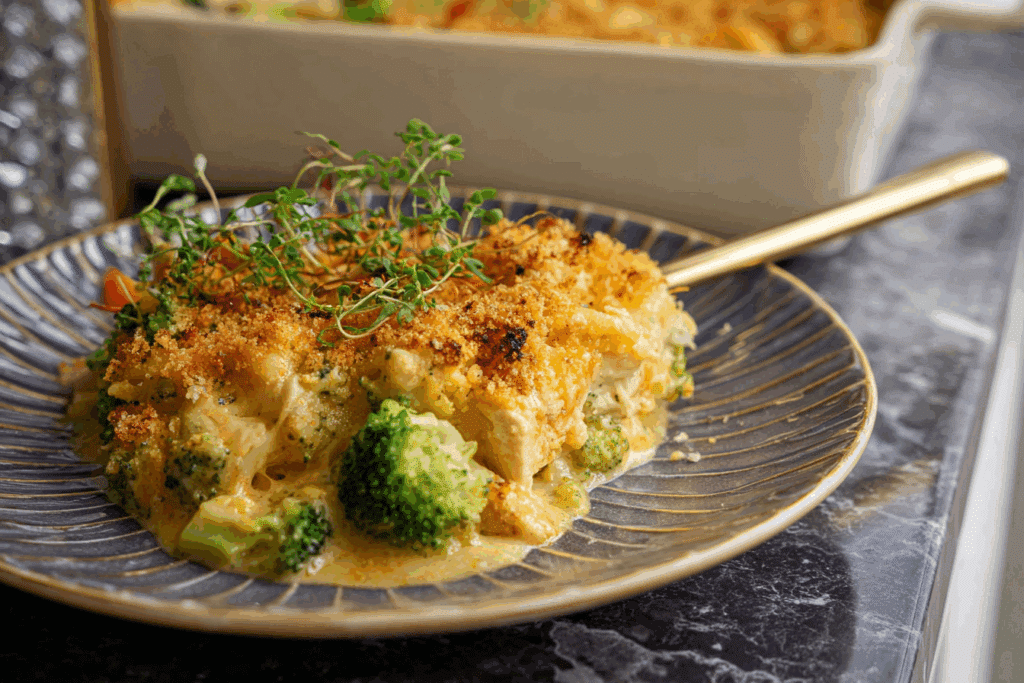 Broccoli Chicken Divan with Curry