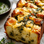 Cheese, Herb & Garlic Quick Bread (No Yeast)