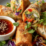 Crispy veggie spring rolls