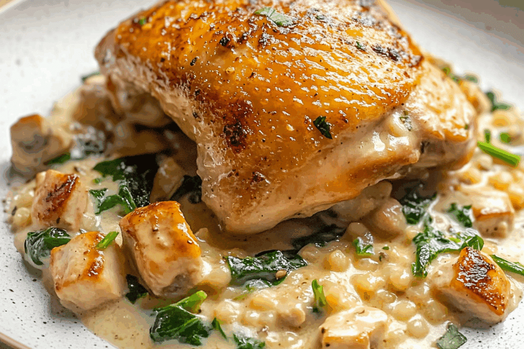 One Pan Creamy Boursin Chicken