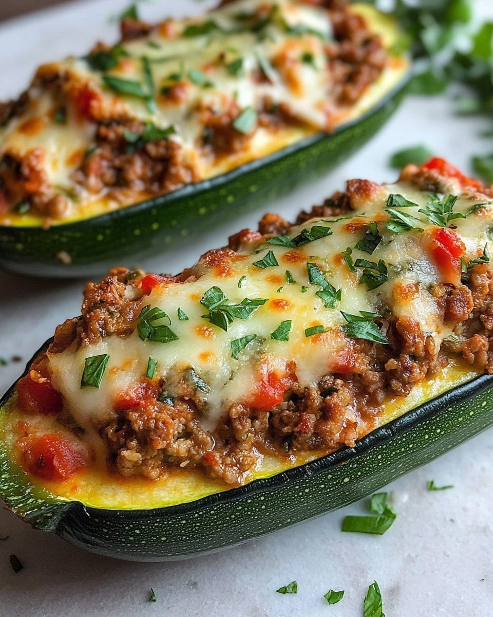 Amazing Stuffed Zucchini Boats: Your 30-Minute Dinner Savior Recipe - Recipe Image