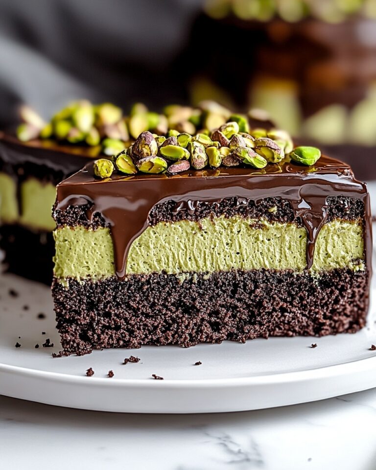 Dubai Chocolate Cake with Pistachio Filling and Ganache Recipe