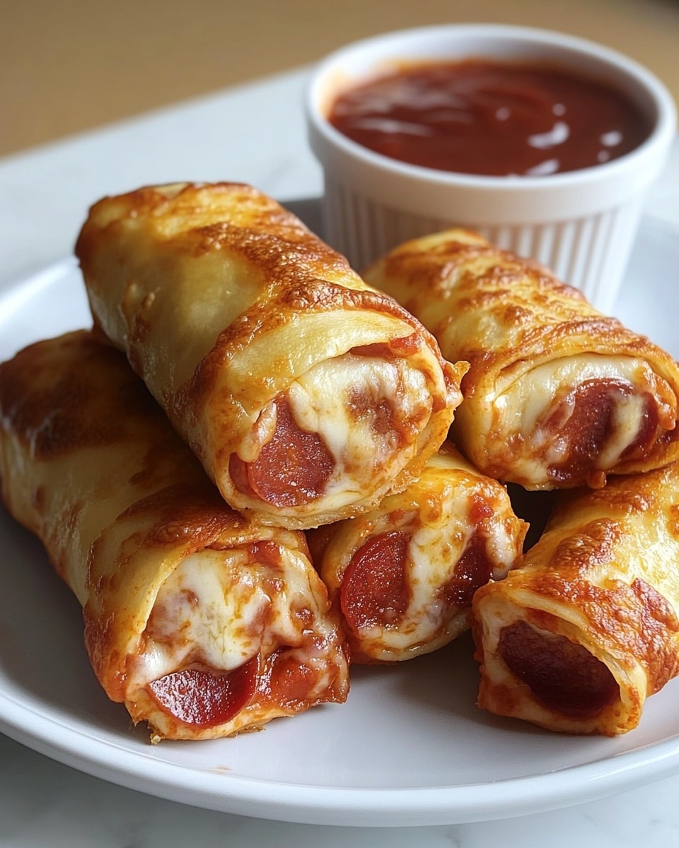 11-Minute Cheesy Pepperoni Pizza Roll-Ups Recipe - Recipe Image