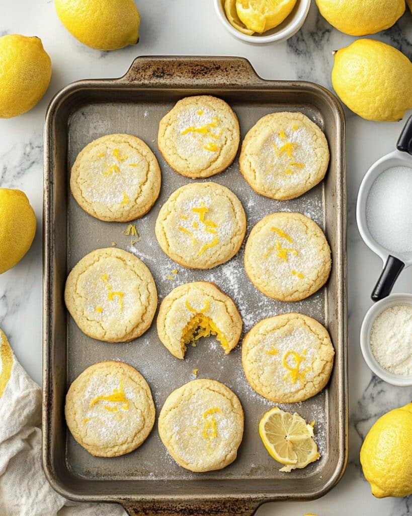 Soft & Chewy Lemon Cookies Recipe