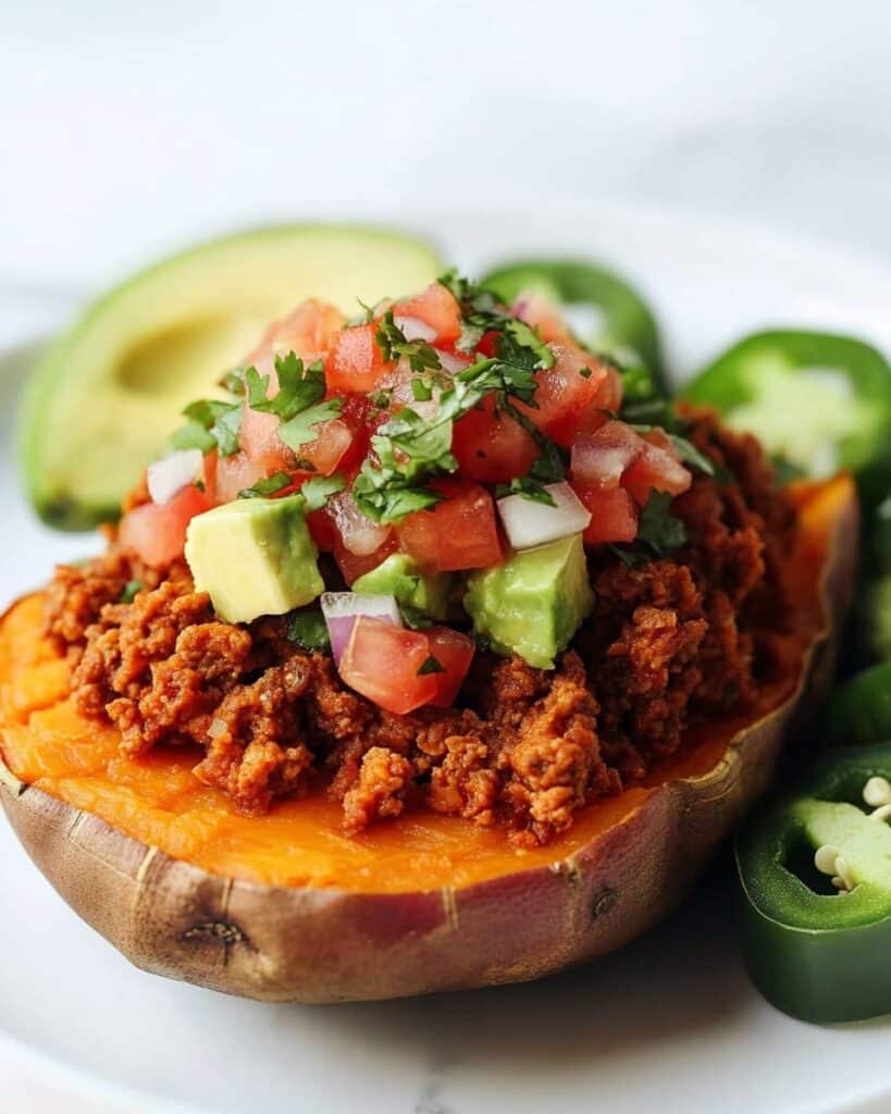 Easy Taco Stuffed Sweet Potatoes Recipe
