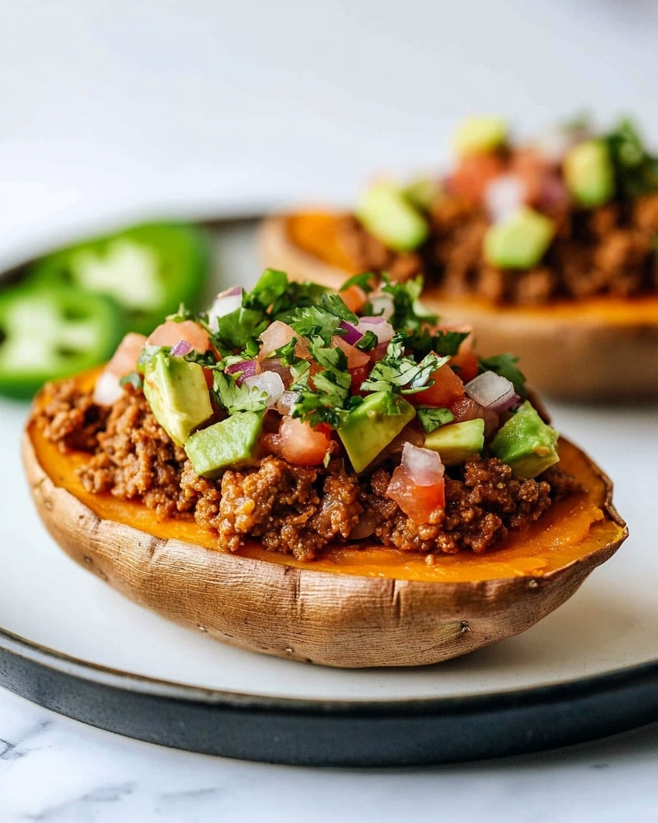 Easy Taco Stuffed Sweet Potatoes Recipe - Recipe Image