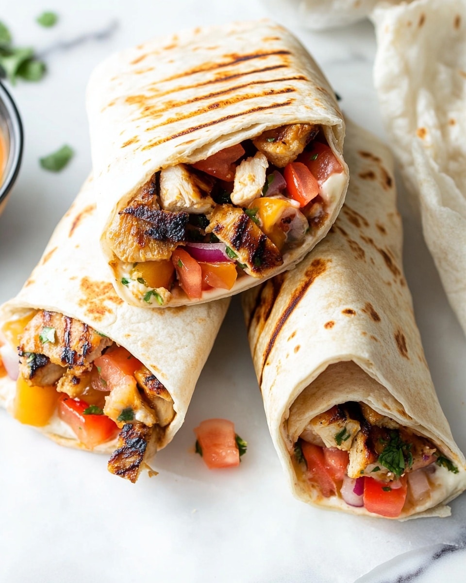 Chipotle Ranch Grilled Chicken Burrito Recipe - Recipe Image
