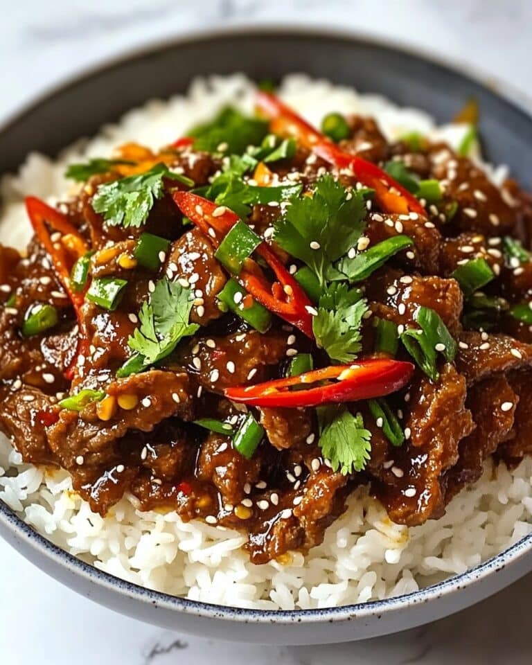 Crispy Chilli Beef Rice Recipe