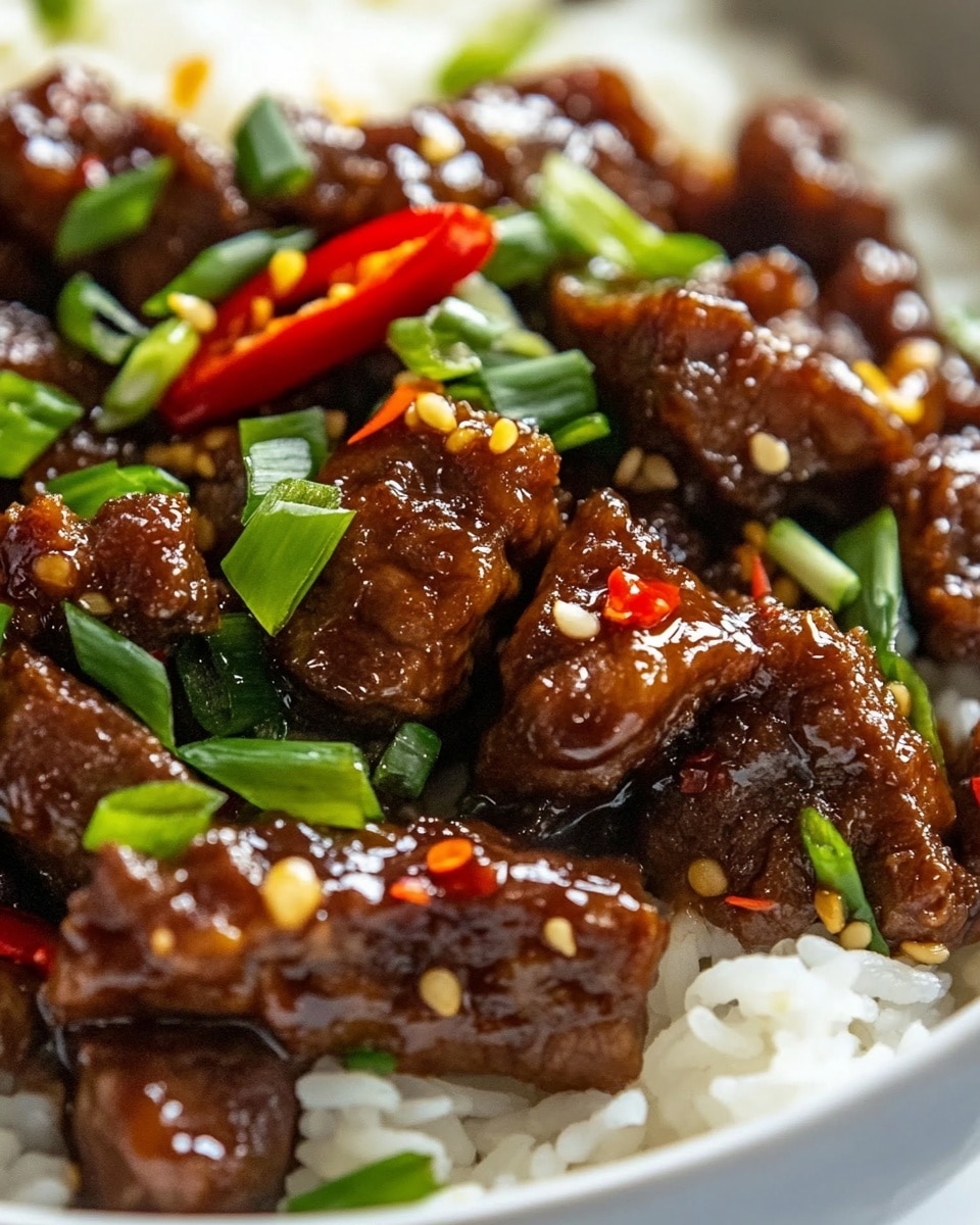 Crispy Chilli Beef Rice Recipe - Recipe Image