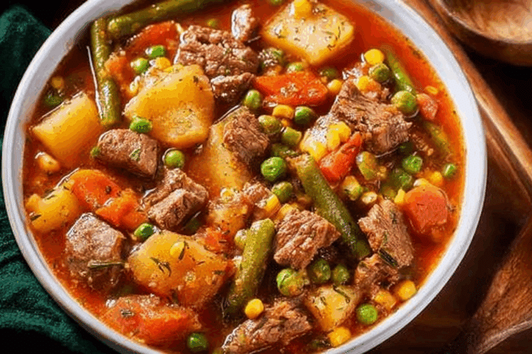 Homestyle Beef and Veggie Soup