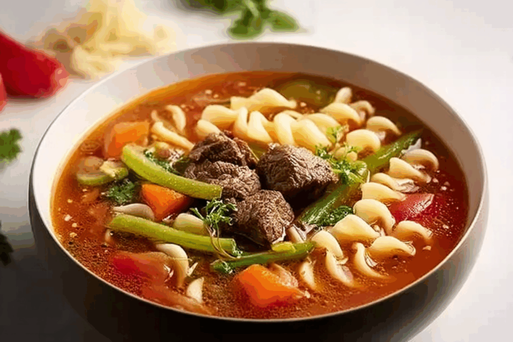 Vegetable Beef Noodle Soup