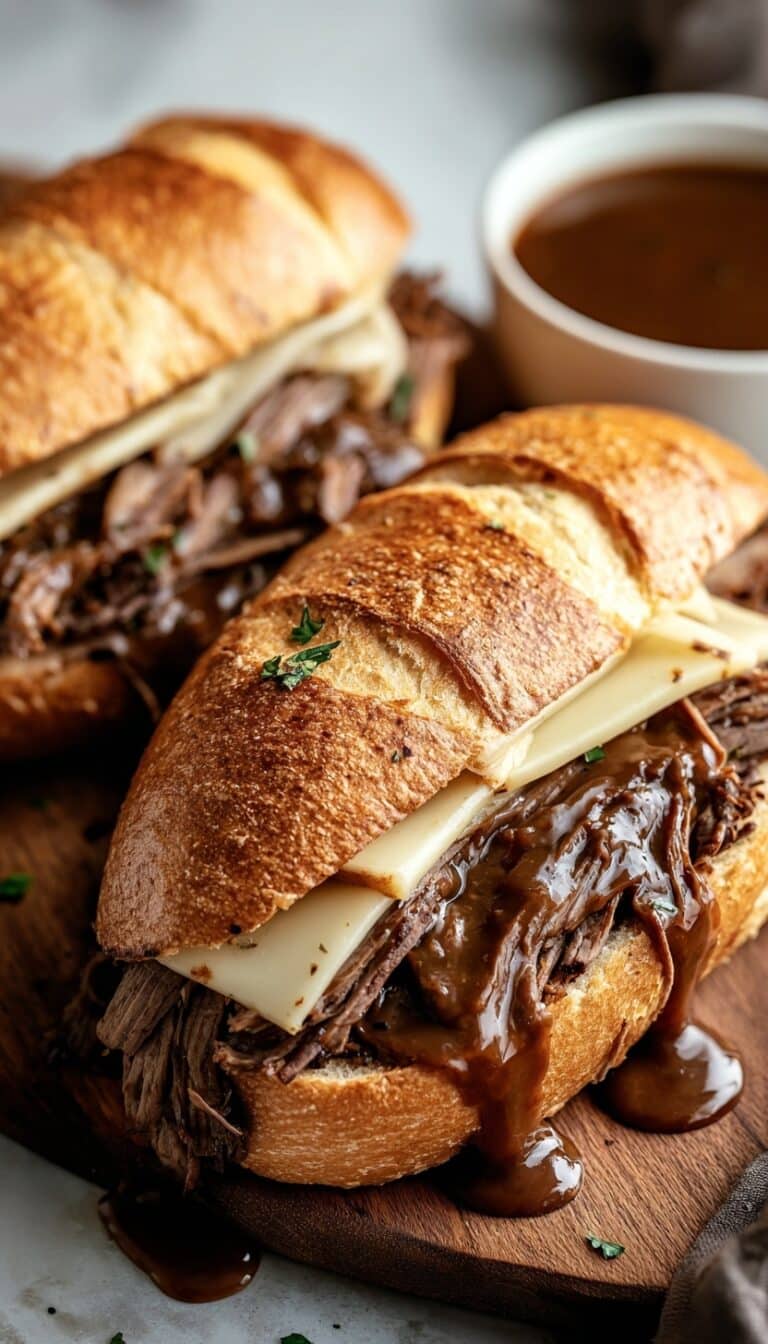 Crockpot French Dip Sandwiches Recipe