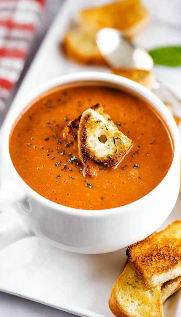 Roasted Tomato Basil Soup Recipe
