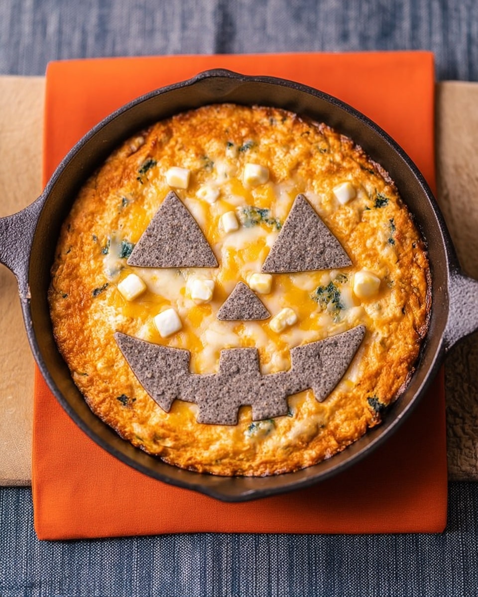 Easy to Decorate Halloween Buffalo Chicken Dip Recipe - Recipe Image