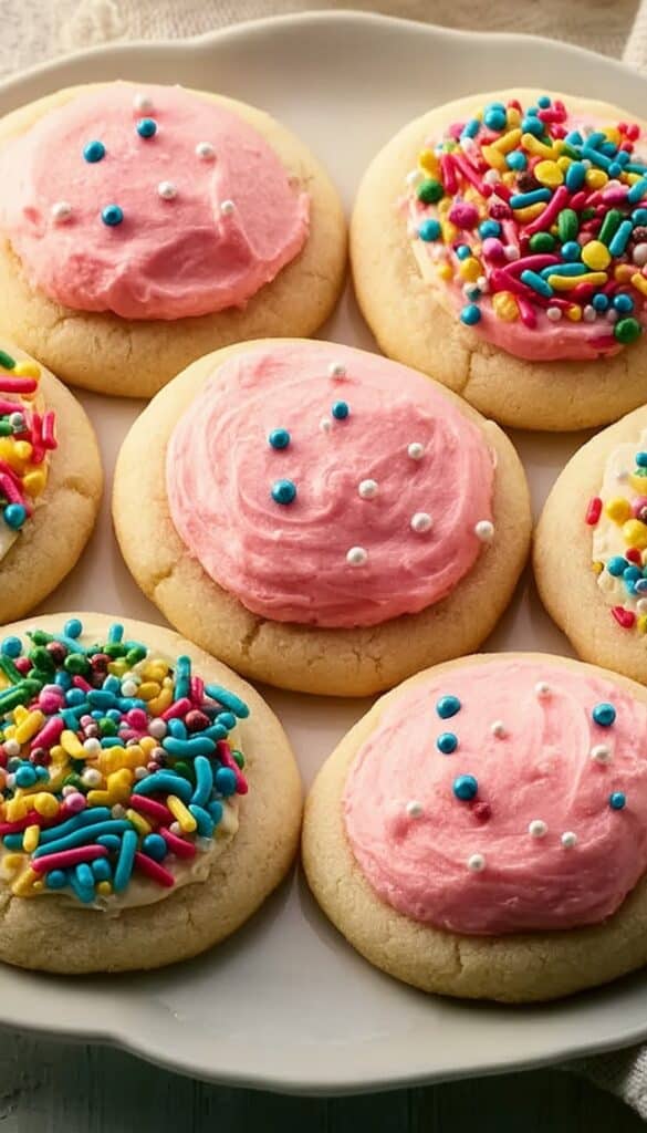 Soft Sugar Cookies with Decorative Sugar Recipe
