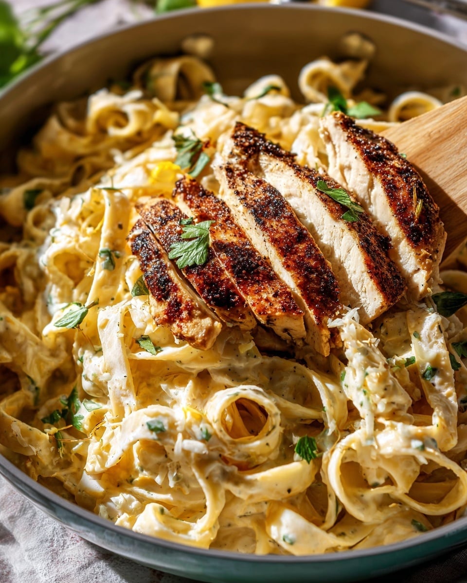 Creamy Lemon Chicken Pasta Recipe - Recipe Image