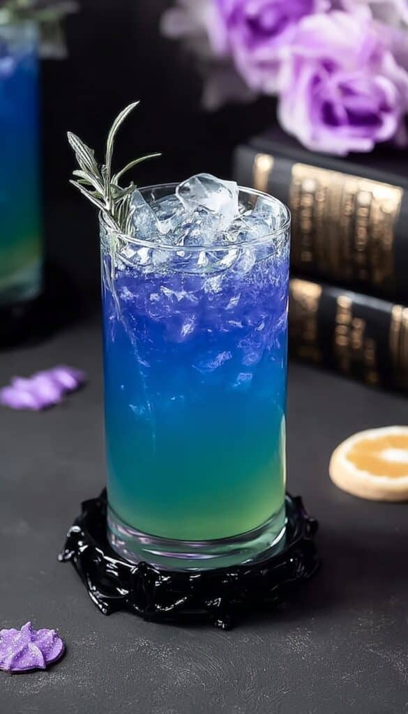 Witches’ Brew Lemonade with Empress 1908 Gin and Blue Curaçao Recipe