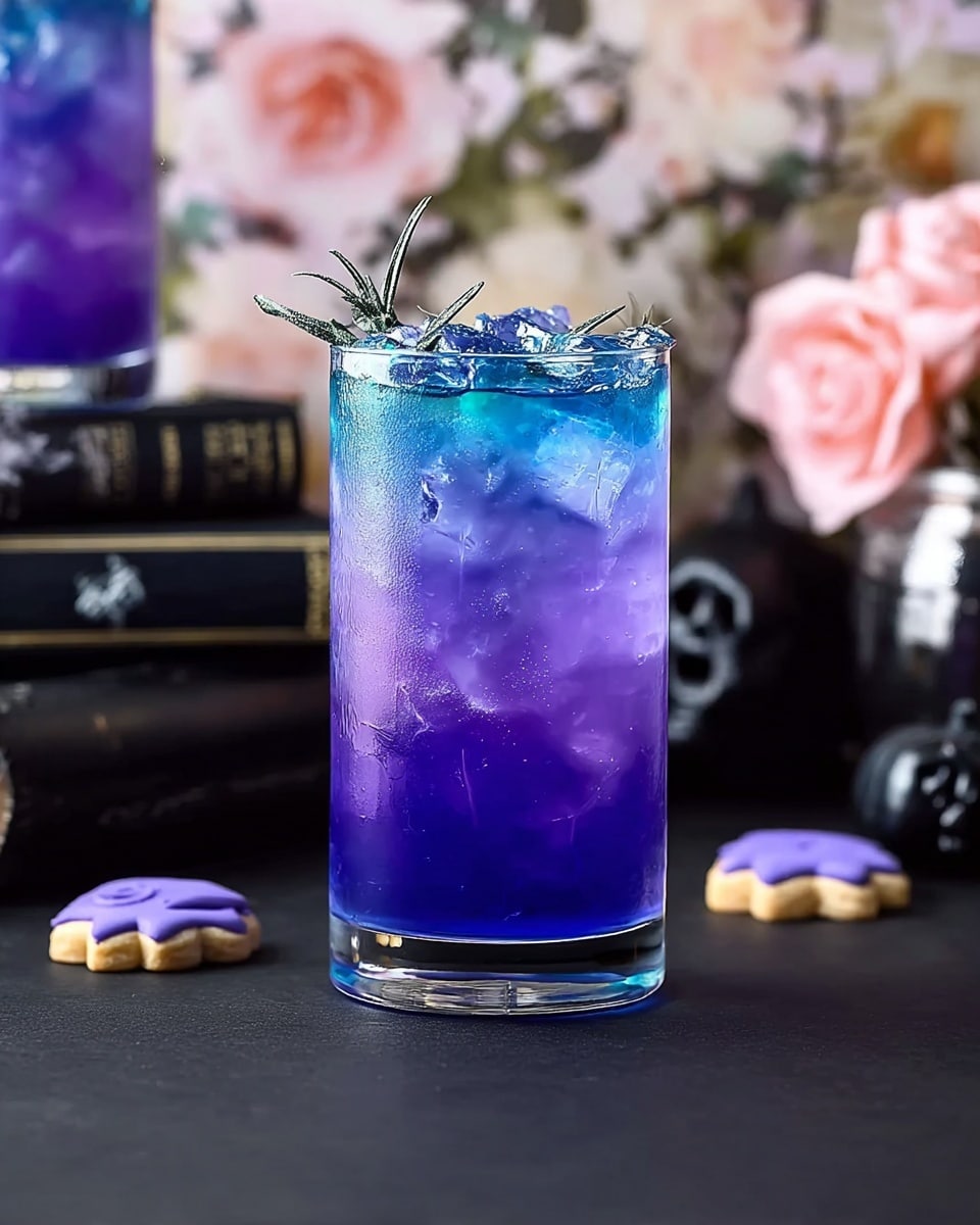 Witches' Brew Lemonade with Empress 1908 Gin and Blue Curaçao Recipe - Recipe Image
