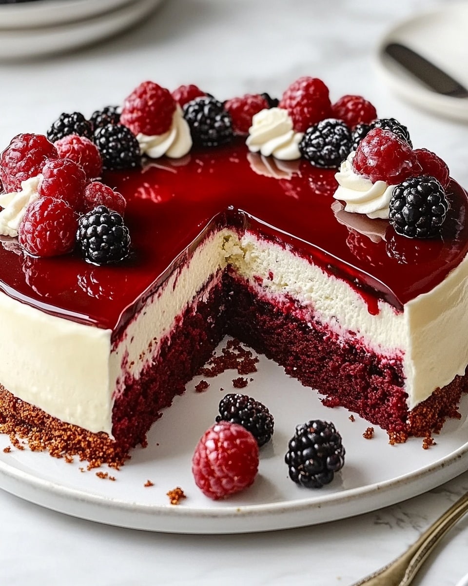 Red Velvet Cheesecake Bliss Recipe - Recipe Image