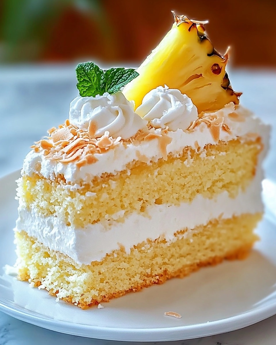 Pineapple Coconut Dream Cake Recipe - Recipe Image