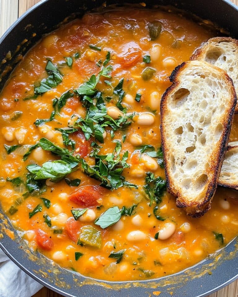 Creamy Tomato White Bean Stew Recipe