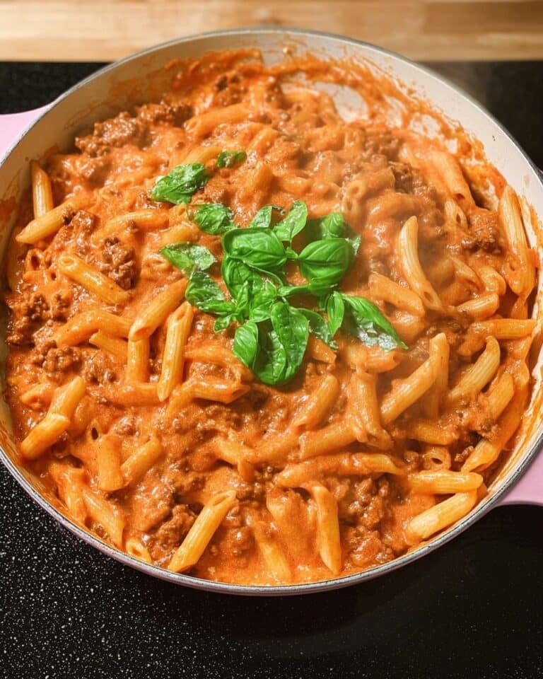 High Protein Creamy Beef Pasta Recipe