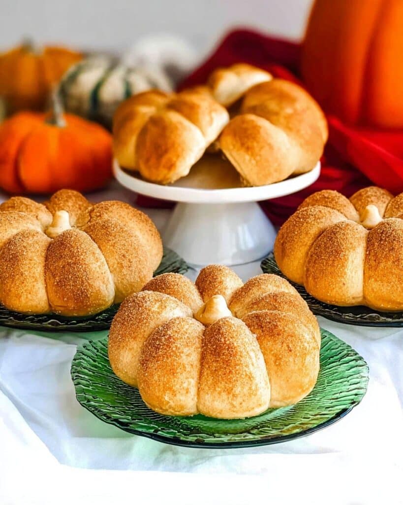Pumpkin-Shaped Dinner Rolls Recipe