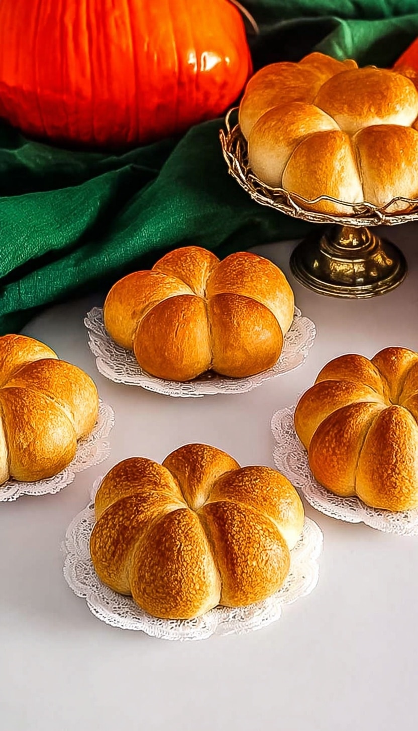 Pumpkin-Shaped Dinner Rolls Recipe - Recipe Image