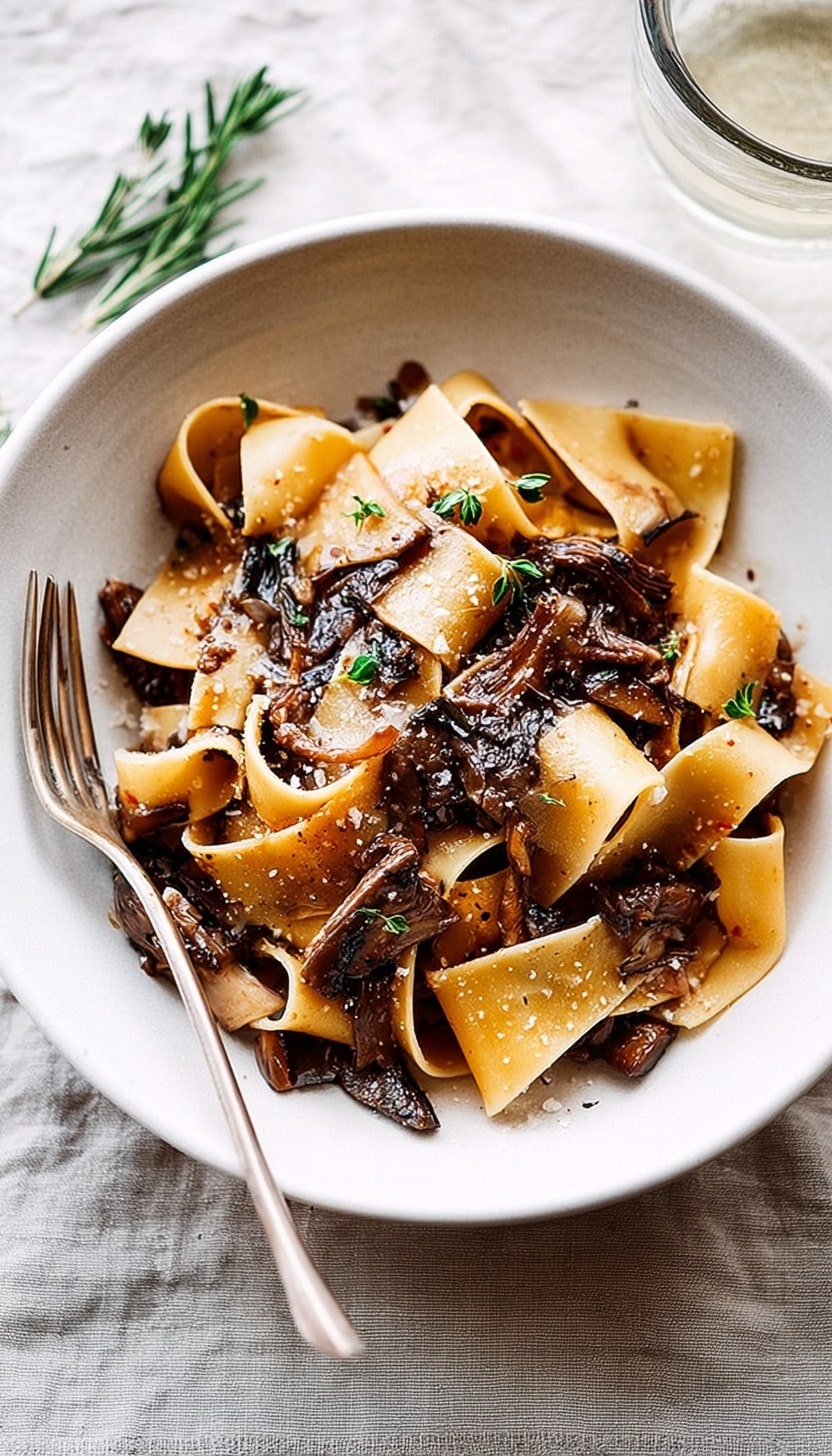 Portobello Mushroom Pappardelle Recipe - Recipe Image