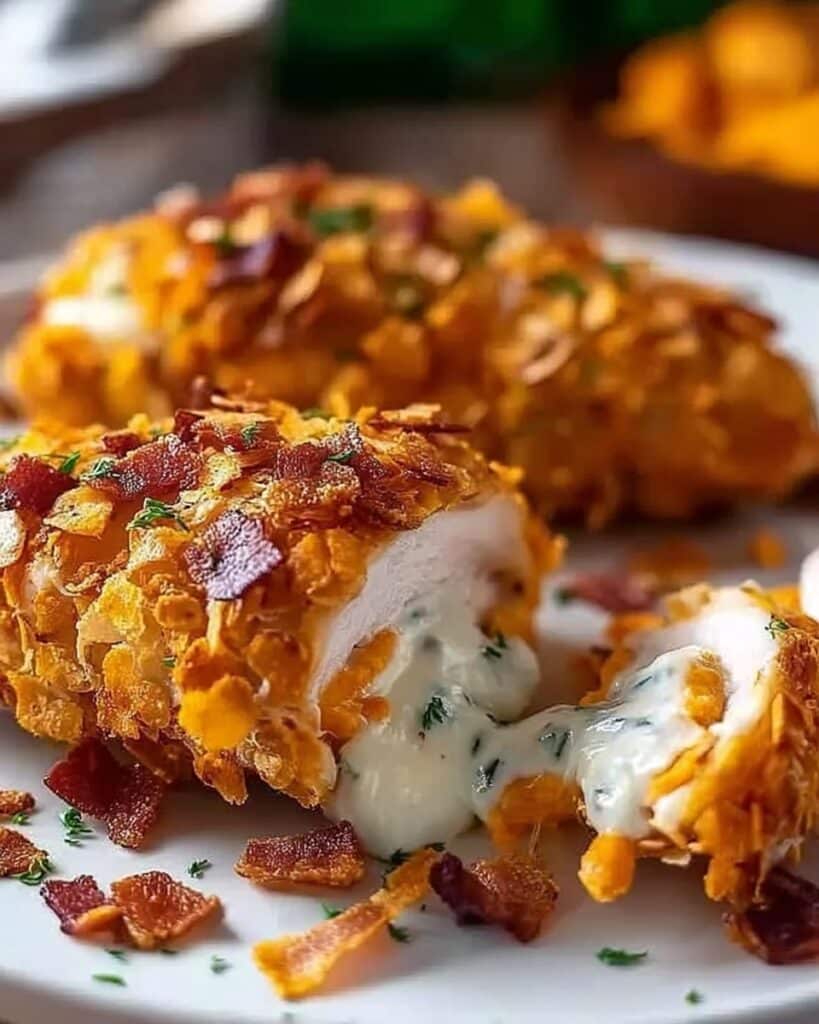 Cream Cheese and Bacon Stuffed Doritos Chicken Recipe