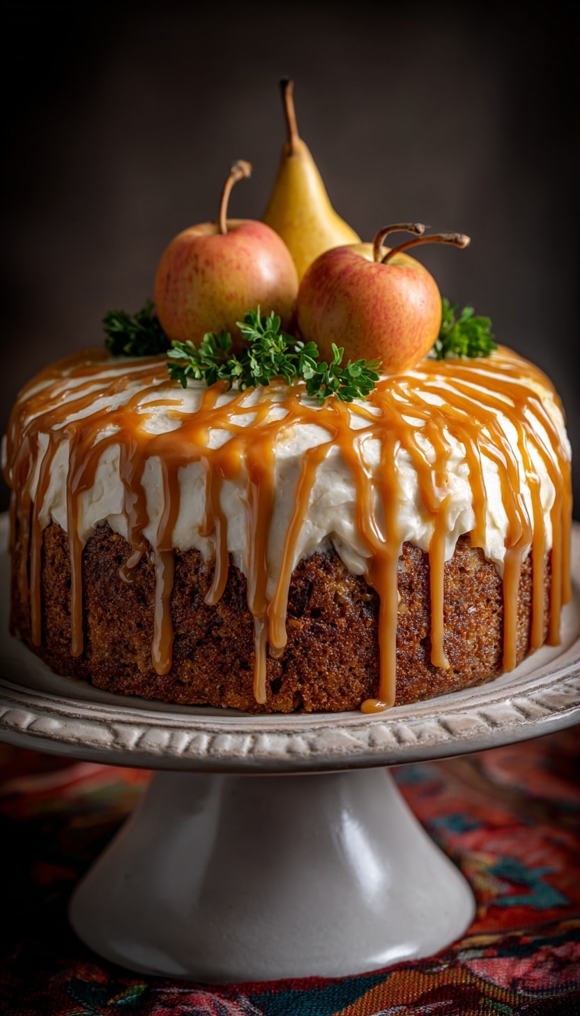 Caramel Apple Spice Cake Recipe - Recipe Image