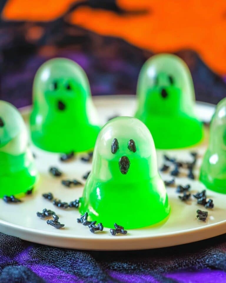 Spooky Green Apple Ghost Jello Shots Recipe