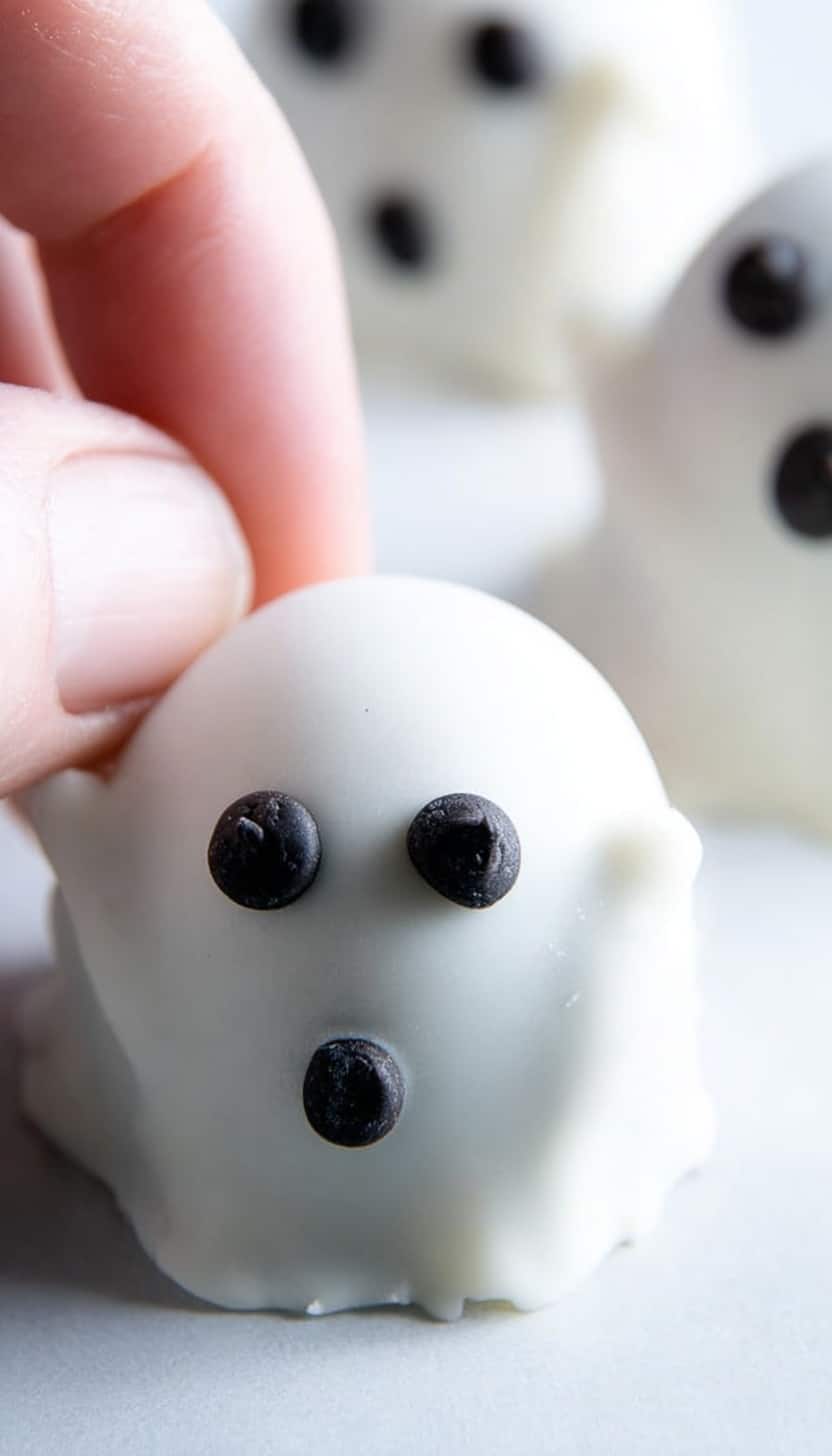 Halloween Oreo Truffle Ghosts Recipe - Recipe Image