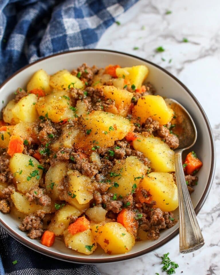 Hobo Casserole: Rustic Ground Beef and Potato Bake Recipe