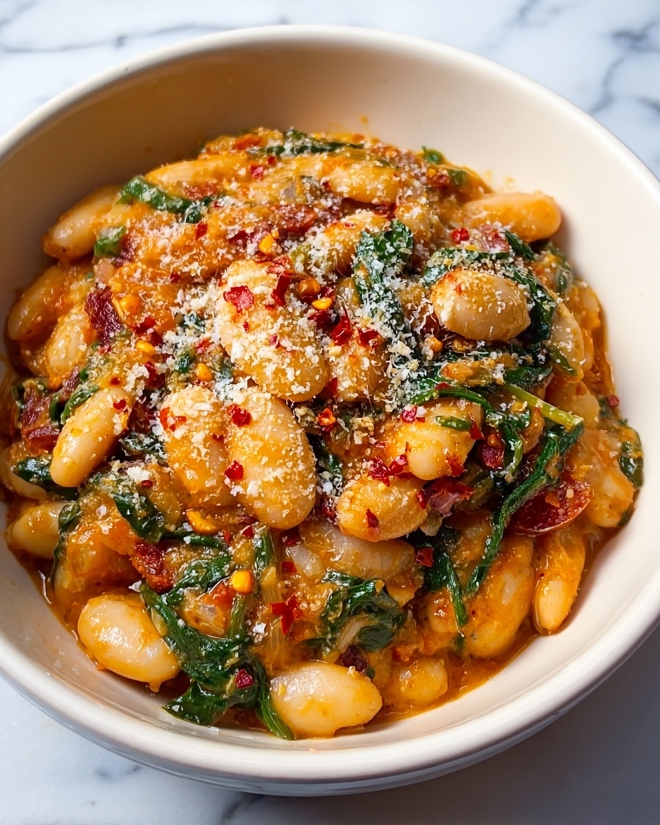 Marry Me Butter Beans with Creamy Tuscan Sauce Recipe - Recipe Image
