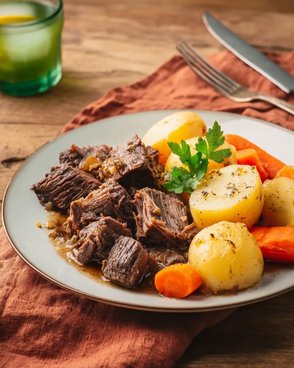 Easy Slow Cooker Pot Roast Recipe - Recipe Image
