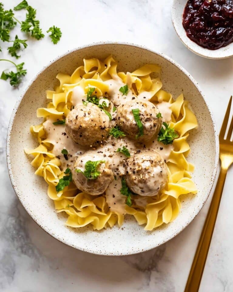Swedish Meatballs with Creamy Sauce Recipe