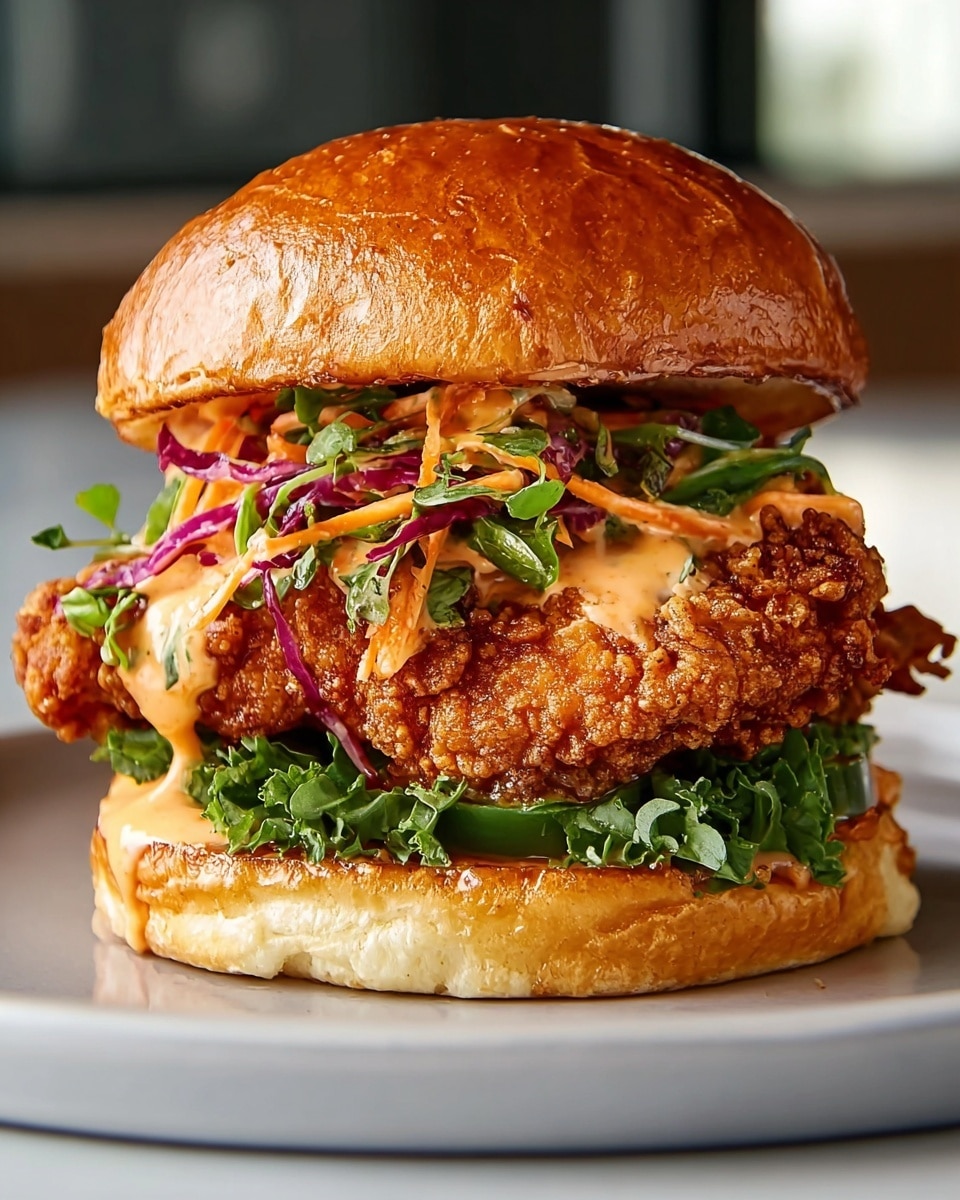 Thai Fried Chicken Sandwich Recipe - Recipe Image