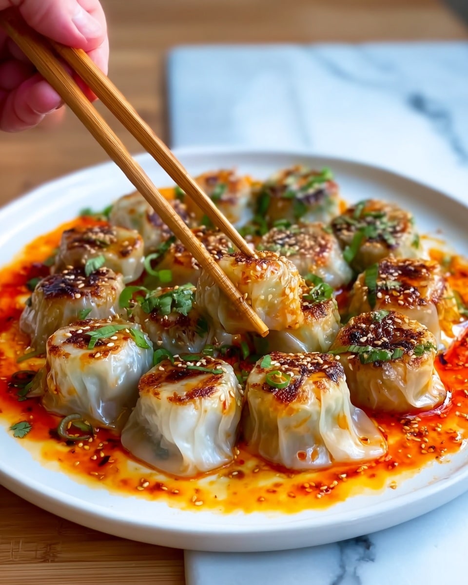 Easy Napa Cabbage Rolls with Spicy Soy-Oyster Sauce Recipe - Recipe Image