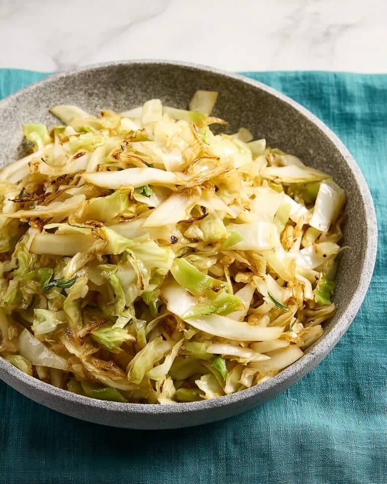 Savory Cabbage Stir Fry with Garlic and Soy Sauce Recipe
