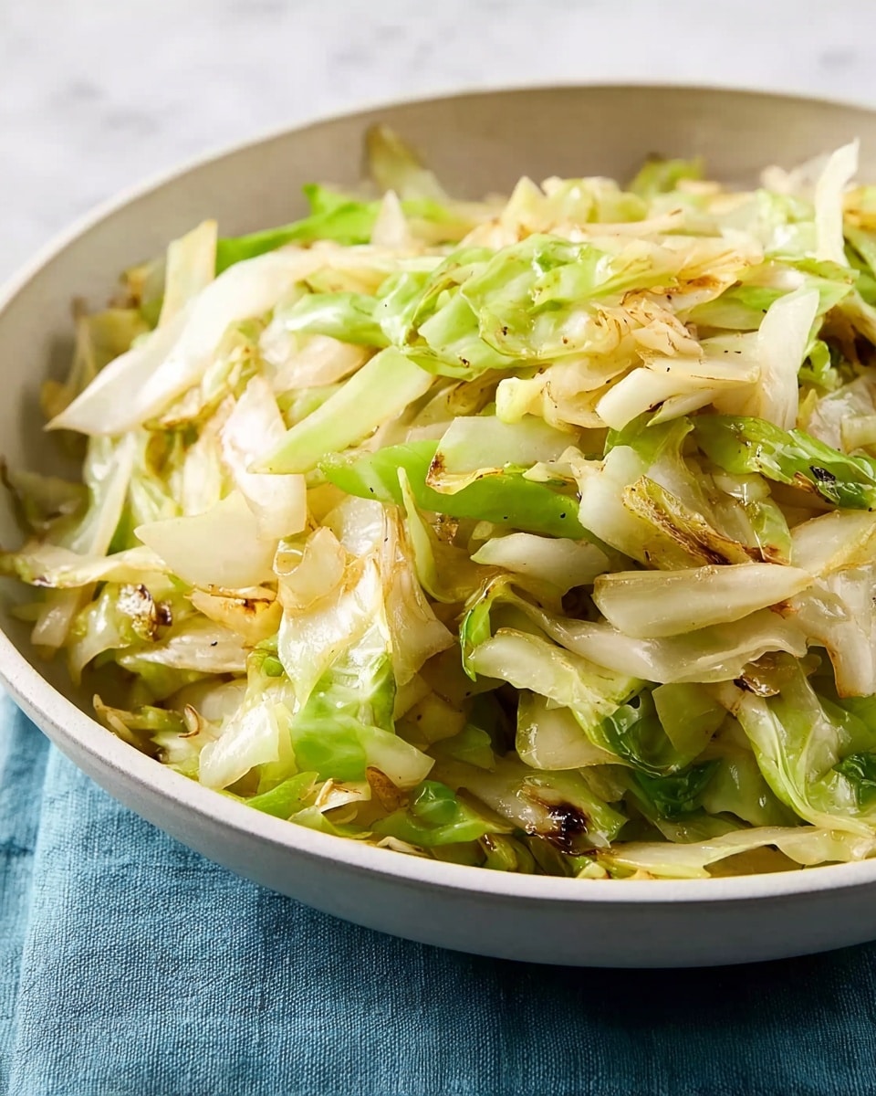 Savory Cabbage Stir Fry with Garlic and Soy Sauce Recipe - Recipe Image