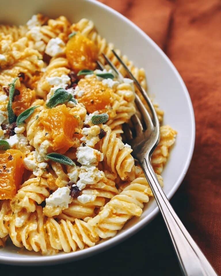 Baked Feta and Butternut Squash Pasta with Sage and Garlic Recipe