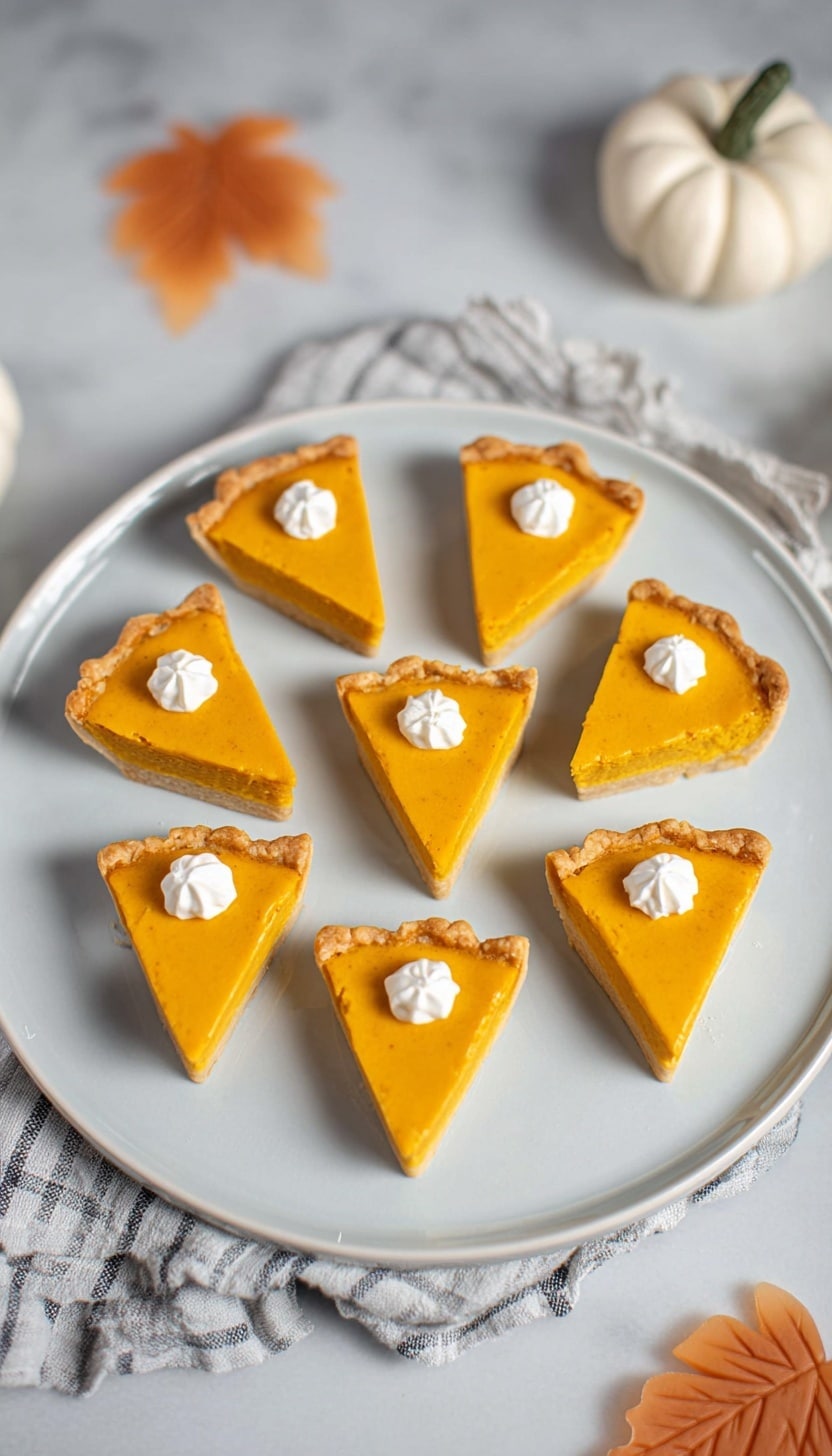 Cheese and Cracker Pumpkin Pie Bites Recipe - Recipe Image