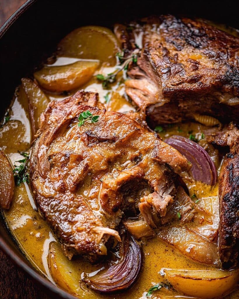 Apple Cider Braised Pork Shoulder Recipe