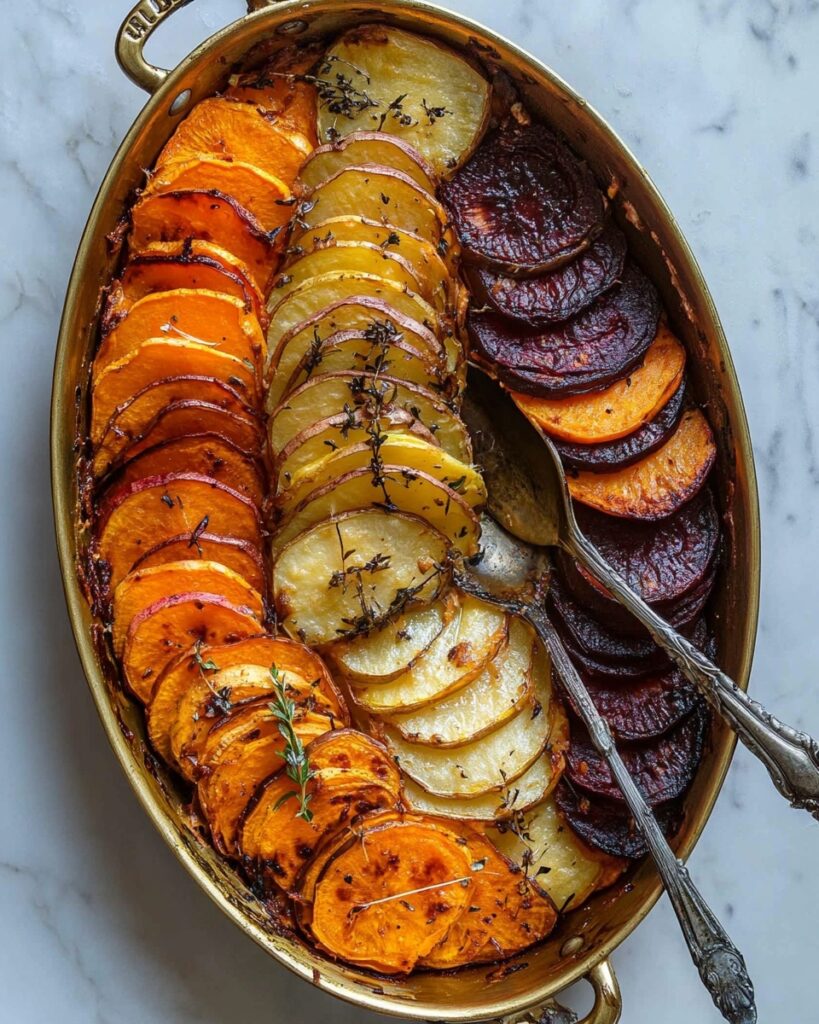 Cheesy Root Vegetable Gratin Recipe