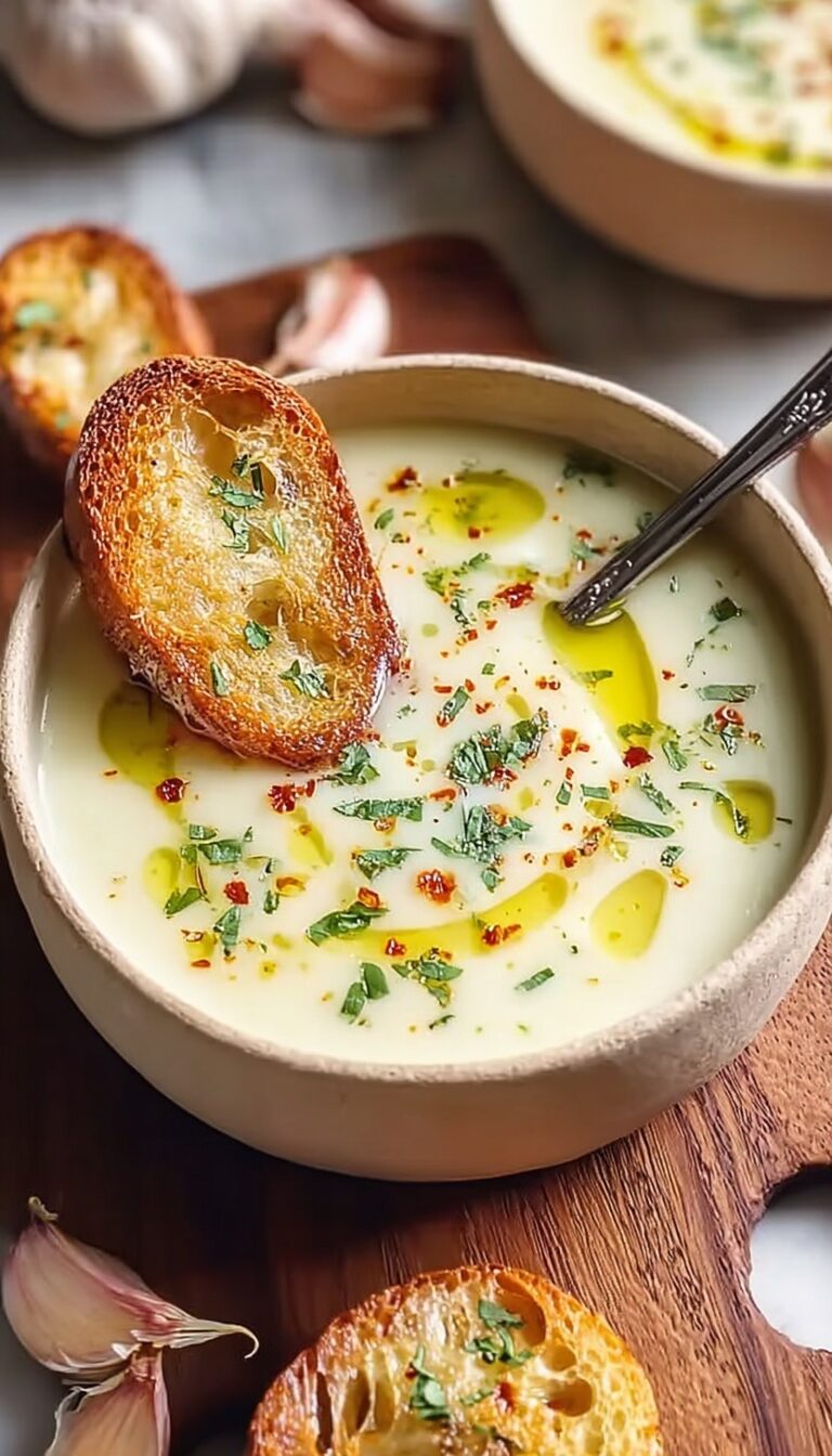 Comforting Garlic Soup Recipe