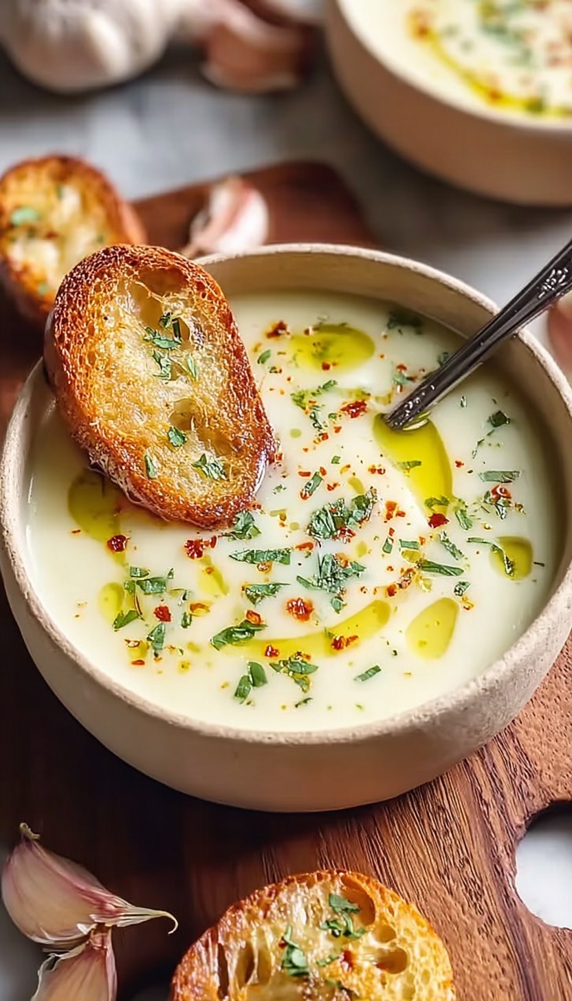 Comforting Garlic Soup Recipe
