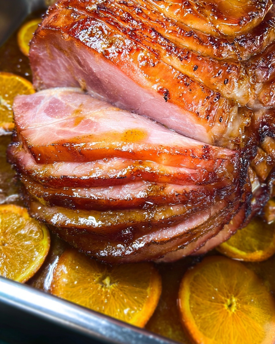 Honey Glazed Spiral Ham with Orange and Spices Recipe - Recipe Image